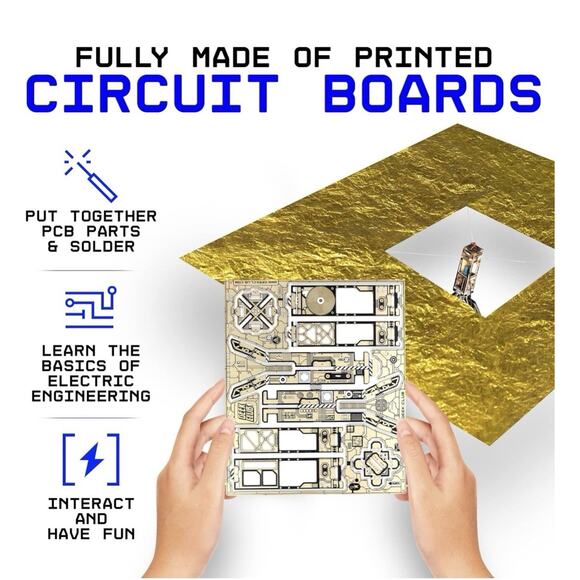Near Earth Asteroid Scout Model Educational STEM & Electrical Engineering Kit - Picture 5 of 6